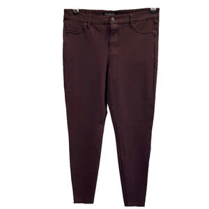 Liverpool Dark Burgundy Skinny Jeans, size 10